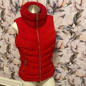 Calvin Klein Bold Red Quilted Vest
